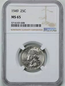 1949 25C ���V���g�� �N�H�[�^�[ �h�� MS65 NGC 5716107-008
