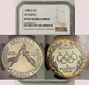 1988-S \EIsbN݋LOh $1 PF 67 UCAM NGC J[g[