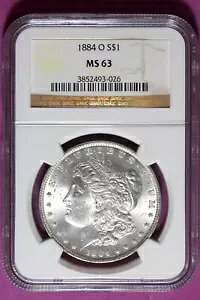 1884 O NGC MS63 ���[�K�� �V���o�[ �_���[ #B47114