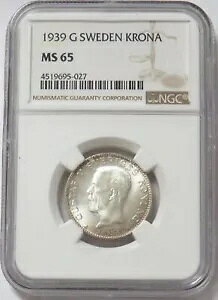1939 G �V���o�[ �X�E�F�[�f�� 1 �N���[�i �O�X�^�t V �R�C�� NGC �~���g �X�e�[�g 65