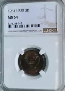 VA \A 3 RyCJ 1961 NGC MS 64