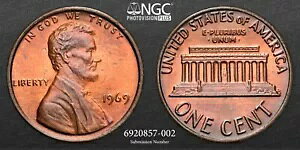 1969 P US J[LOyj[ 1 Zg NGC MS65 RB