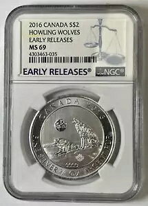 2016 �J�i�_ �n�E�����O �E���u�Y .9999 �V���o�[ $2 NGC MS-69 ���������[�X