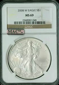 2008 W Vo[ C[O 1 IX h NGC MS69 PQ 2ND ōWXg[ MAC X|bgX *