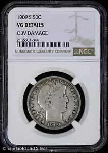 1909-S 50C Barber n[t_[ NGC VG ڍ