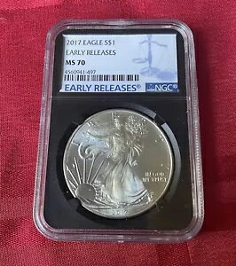 2017 Silver Eagle NGC MS70 [X BLACK CORE