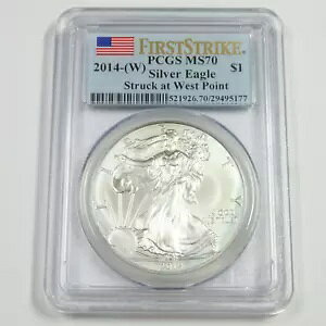 2014 W NGC MS70 - 1 �I���X �V���o�[ �A�����J�� �C�[�O�� SAE �č� $1 �R�C�� #51401A