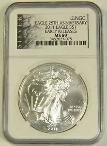 2011 �V���o�[ �C�[�O�� NGC MS-69 ���������[�X 25 ���N�L�O #27-075