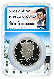 2009 S ケネディ クラッド ハーフダラー NGC PF70 ウルトラ カメオ ホワイト ハウス コア LOW POP