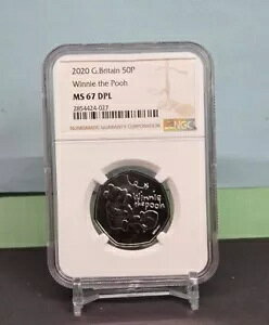 2020 UK 50p - fBYj[NVbN ܂̃v[ NGC MS67 DPL jEGł͂܂