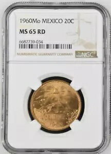 LVR 20 Z^{X 1960 Mo NGC MS 65 RD