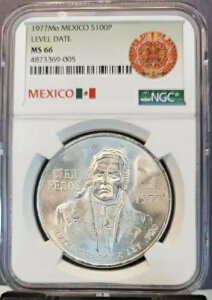 1977 LVR Vo[ 100 y\ S100P x fCg NGC MS 66 ̂ BU