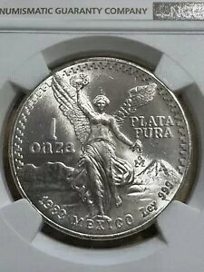 1983 Mo Mexico 1 Onza�ANGC MS66�A��������