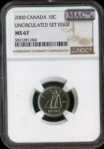 2000 �J�i�_ 10 �Z���g 10C NGC MS67 MAC - �i��