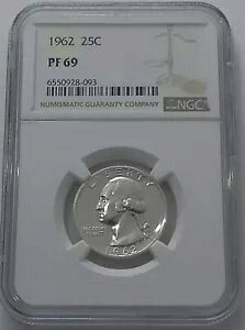 1962 NGC PF69 90% Vo[ v[t Vg NH[^[ O[g AC As[ 25c zCg LBL