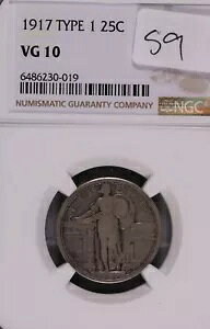 1917 �^�C�v 1 �X�^���f�B���O ���o�e�B �V���o�[ �N�H�[�^�[ NGC VG-10 #0-019