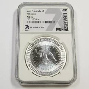 2021 P NGC MS69 - オーストラリア 1オンス シルバー カンガルー ドル 1 ドル コイン #49747A