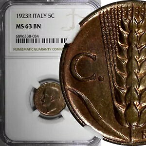 C^A BbgI G}kG[ III 1923 R 5 `FeV~ NGC MS63 BN nCO[h KM# 59 (4)