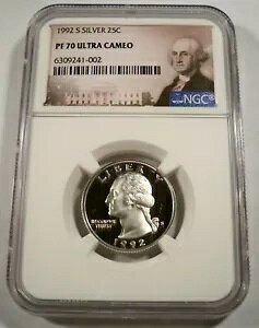 1992-S 25c Vo[ NGC PF70UCAM Vg NH[^[ v[t Eg JI PR 70 DC