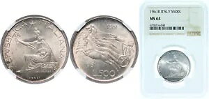 C^A 1961 R 500  Vo[ 835 NGC MS 64