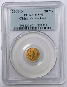 2001-D 20 �� ���� 1/20 �I���X �S�[���h �p���_ ? PCGS MS69 ? �|�b�v�̂� 20