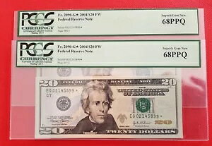 2OO4č $20 yACONSBX^[m[g v[g#F7/2 PCGS 68 PPQ EG02145898-99
