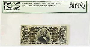 1864-1869 US 50 Zg tNVi Xsi[ T2 m[g FR#1327 PCGS CHOICE AU 58 PPQ