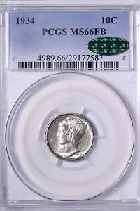 GEM+ BU 1934 }[L[ _C PCGS MS66FB CAC t Xvbg oh Cgg[ KNNA
