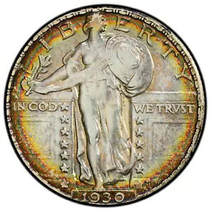 1930 X^fBO oeB NH[^[ 25C PCGS AU55 - S[WXȎӃC{[F