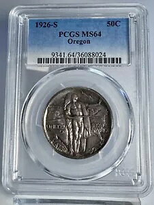 1926-S IS NVbNLOn[t_[ 50c PCGS MS64 Be[W g[jO