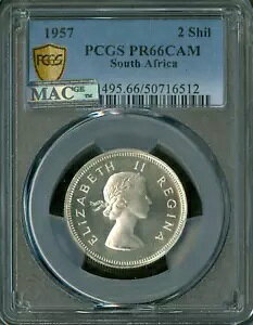 1957 AtJ 2 VO PCGS PF66 JI MAC X|bgX uXg zCg POP-2 *