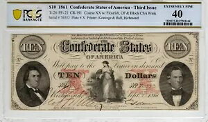 T-26 PF-21 1861 h 10 R - PCGS-B ɍ 40