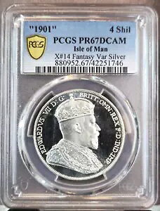1901 �}���� �V���o�[ 4 �V�����O X#14 �t�@���^�W�[ �p�^�[�� PCGS PR67DCAM �g�b�v �|�b�v 1