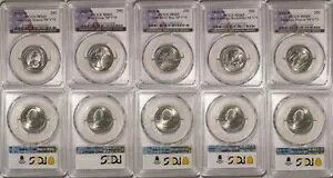 2020 W TA EBA[ \g }[V g[OX 5 Zbg NH[^[ 25c PCGS MS65 vB V75