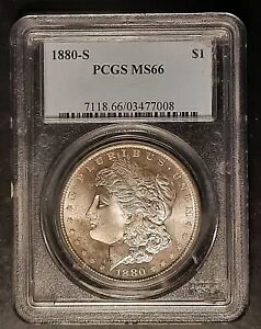 1881-S $1 Morgan��PCGS MS-66��SUPERB Gem ?? �i���I�ƂĂ��f�G�ȃR�C���ł��I