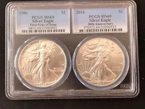 1986  2016 PCGS MS69 $1 Vo[ C[O 30 NLOZbg fA z_[