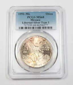1991 Mo PCGS MS68 �^�C�v 1 ���L�V�R �g�[�� 1 �I���X �V���o�[ ���x���^ �A�� �I���U �R�C�� 39584A**