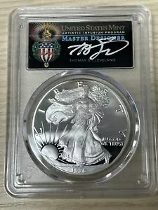 1996 P �v���[�t �V���o�[ �C�[�O�� PCGS PR70 DCAM THOMAS CLEVELAND �T�C������}�X�^�[ �f�U�C�i�[