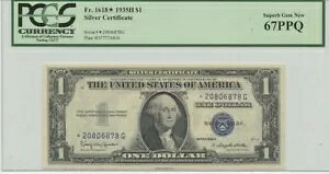 1935H $1 �V���o�[ �T�[�g FR#1618* PCGS 67 �X�[�p�[�u �W�F�� PPQ �X�^�[