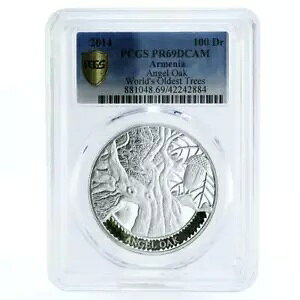 �A�����j�A 100 �h���� �G���W�F�� �I�[�N �c���[ �J�����C�i PR69 PCGS �J���[��� 2014