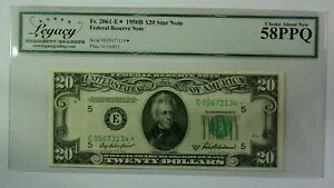 1950 B $20 20 �h�� FRN *�X�^�[* ���� Fr. 2061-E ���K�V�[ 58 PPQ