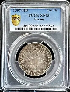 1597 HB UNZ hCc NX` IIAn QIN I & I[KXg 1/4 ^[[ PCGS XF 45