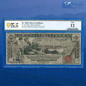 Fr.225 1896 $1 1 �h����ؖ����u����m�[�g�v�APCGS 12 #19415