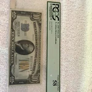 $10 1934A kAtJ PCGS 58