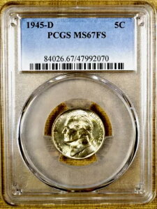 1945-D PCGS MS67 FS �W�F�t�@�[�\�� �j�b�P�� (2070)