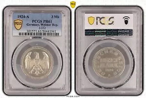 Vo[ RC 3 }[N 1924 A PCGS PR61 v[t PP ɒ nswleipzig