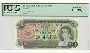 1969 BOC BC-50aA�A$20 Bea/Ras SN# *EM 2954593 PCGS MS-63 PPQ ��������