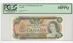 1979 BOC BC-54aA�A$20 Law/Bou SN# 51000521012 PCGS AU-50 PPQ Repl Note