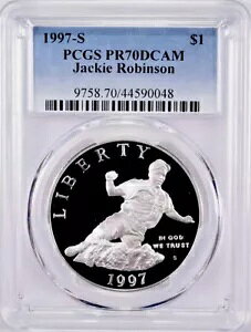 1997 �W���b�L�[ ���r���\�� �V���o�[ $1 PCGS PR70??�����ȕi��??