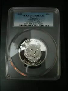 2018 PCGS �I�[�o�[�T�C�Y PR68DCAM �J�i�_ 2 �I���X.9999 �[���^���O�� �A�[�g �A�����J���V�~�~�Y�N